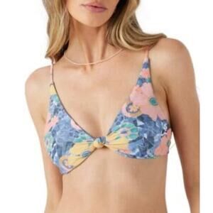 O'Neill JADIA FLORAL PISMO BRALETTE TOP Multicolor L Large NWOT
